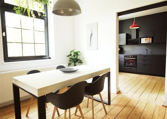 Zentrales Newyork-designapartment Mit 2 Betten Nahe Messe L Flughafen Lejlighed Duisburg